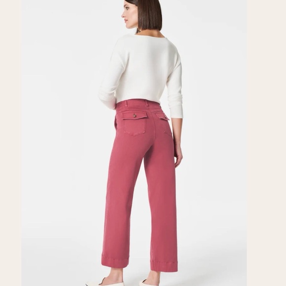 Spanx Stretch Cropped Pant- Wild Rose size medium - Picture 2 of 7